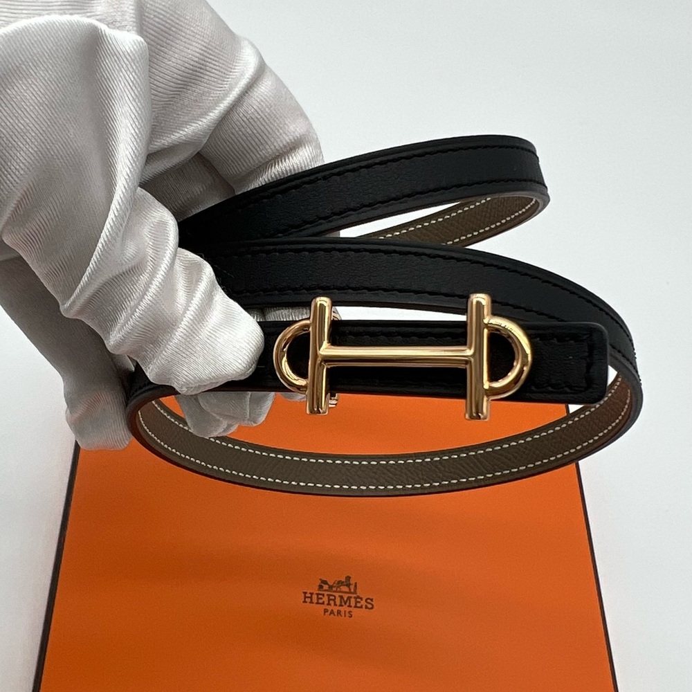Authentic Hermes Brand New Reversible Gamma 13mm leather belt - Picture 5 of 17